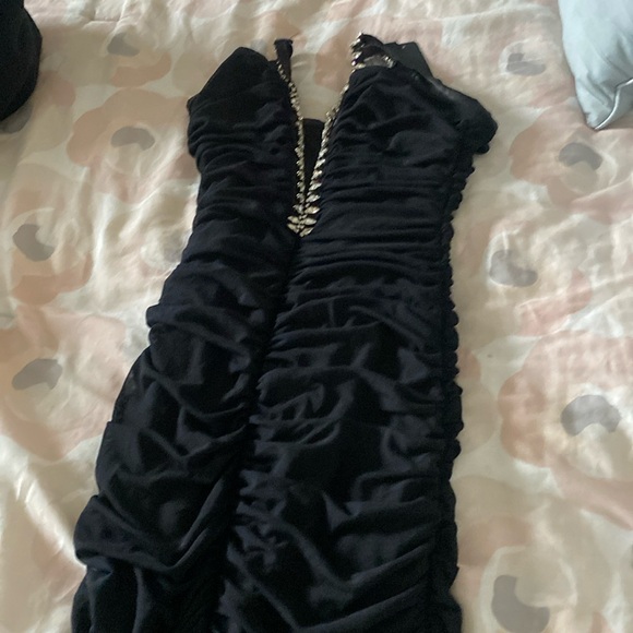 Madison Mesh Black Maxi Dress - Picture 1 of 6